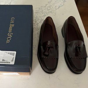 Bass Men's Layton Burgundy Size 8 1/2 D Loafers